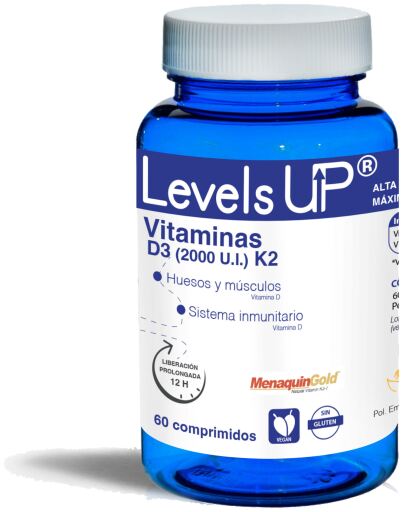 Bioserum Levels Up Vitamine D3 en K2 60 tabletten