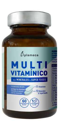 Plameca Multivitamine 60 tabletten met dubbele laag