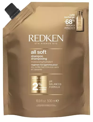 Redken All Soft Shampoo Navulling 500ml