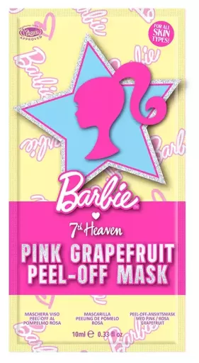 7th Heaven Barbie Peel-Off Gezichtsmasker Roze Grapefruit 10ml
