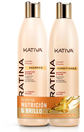 Kativa Keratinekit: shampoo 355 ml + conditioner 355 ml