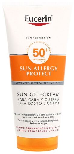 Eucerin Zon- en lichaamsallergiebeschermende gelcr&egrave;me 150 ml