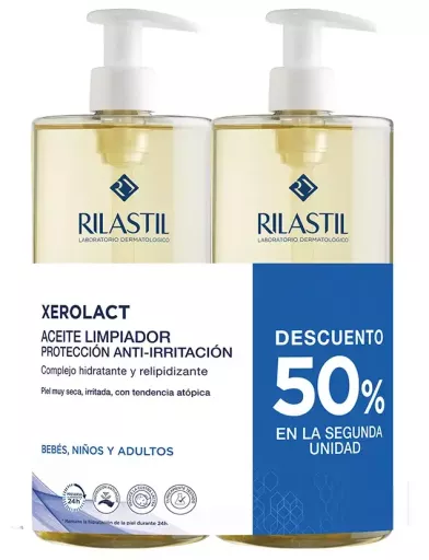 Rilastil Xerolac Reinigingsolie Pak 2 x 1000 ml